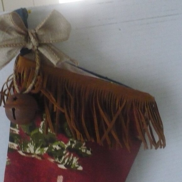 Handmade Western Ranch Style Christmas Stocking - Picture 6 of 6